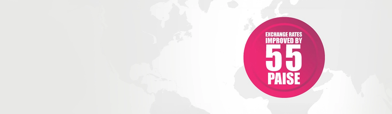 55 Paise Better Rates on USD Remittances for NRIs 55 Paise Better Rates on USD Remittances for NRIs