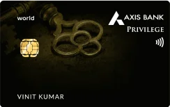 AXIS BANK PRIVILEGE Credit Card