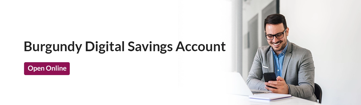 Burgundy Digital Savings Account