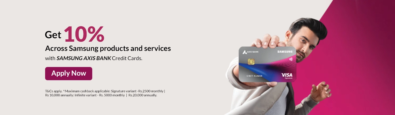 Samsung axis bank infinite credit card
