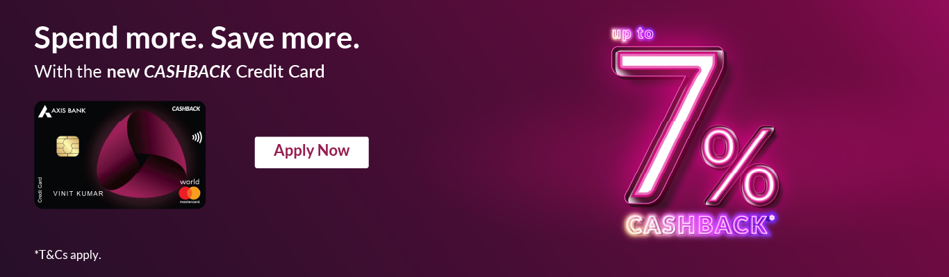 Cashback Axis Bank Credit Card