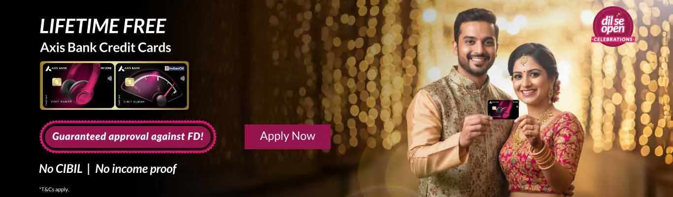 Lifetime-free Credit Card with your FD