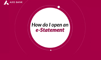 How do I open an e-statement?